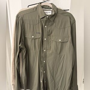 Poncho - Men’s Sz M Slim - Long Sleeve - Olive Green - Worn 3 times